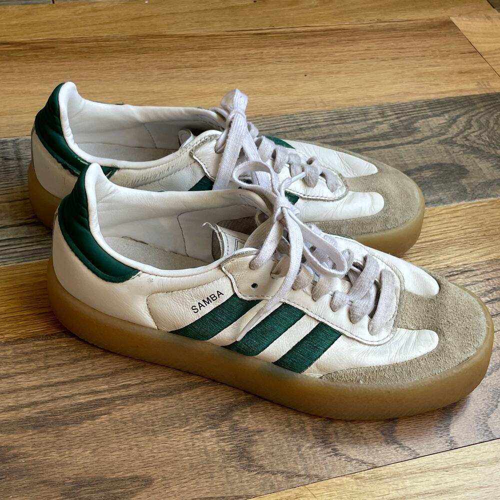 Adidas Samba OG ID0440 White Green Gum Sneakers Shoes US Mens 7